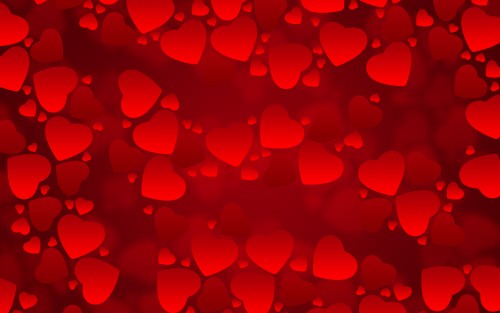 red hearts background hd
