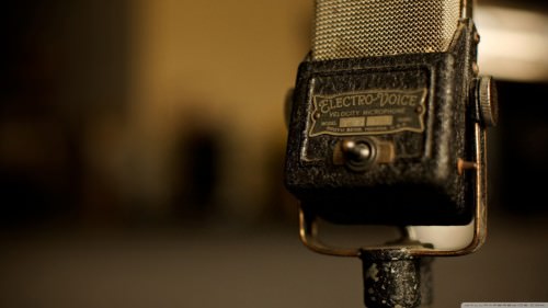 vintage microphone wallpaper 1366x768