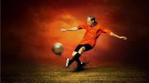 soccer and ball 1366x768